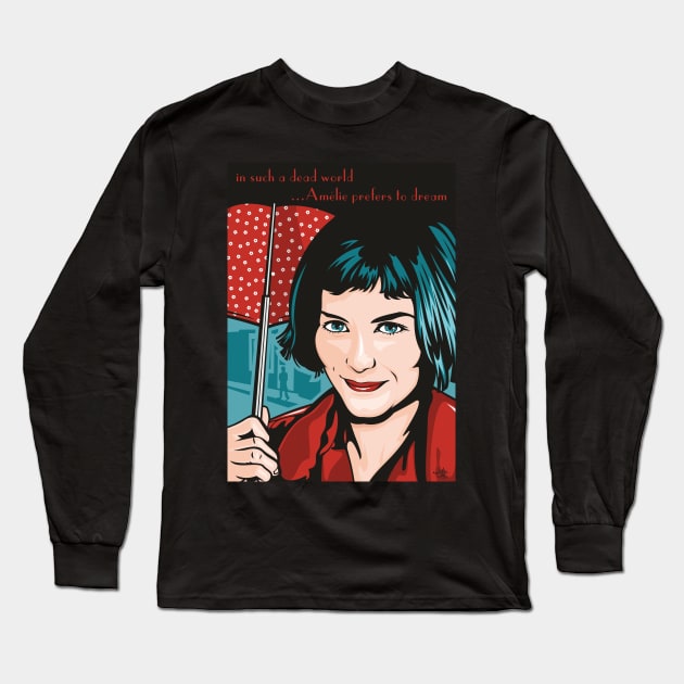 Amelie Long Sleeve T-Shirt by Jamie Lee Art